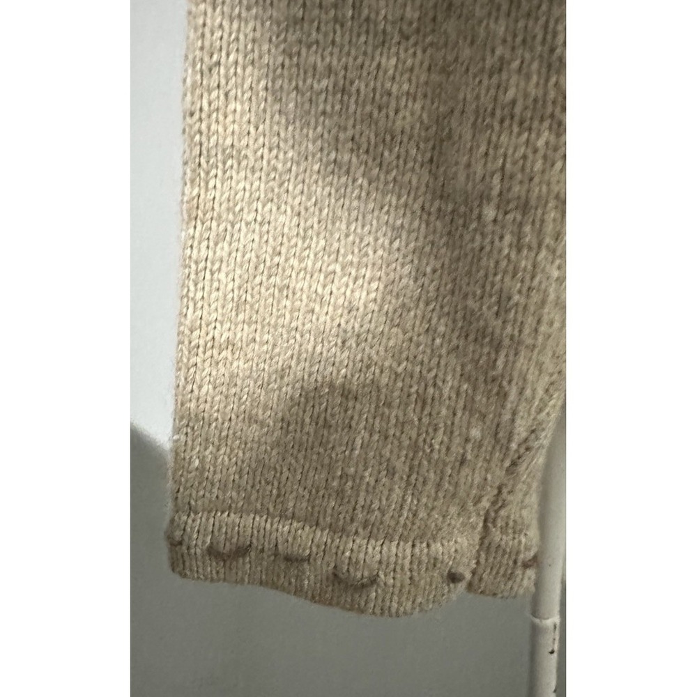 Croft & Barrow Cardigan Sweater Birds Snowflakes Winter Silk Blend Sz M - Picture 7 of 9